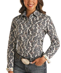 Panhandle Women's Paisley Print Snap Shirt