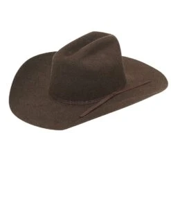 M&F Western Youth Twister Brown Wool Felt Western Hat
