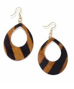 Myra Bags Women's Brown And Black Crush Earring