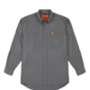 Wrangler Men's Riggs Workwear Gray Flame Resistant Twill Work Shirt