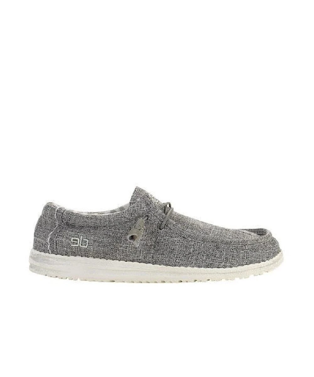 Hey Dude Men's Linen Iron Wally Canvas Shoe
