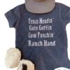 The Whole Herd Kids' Heathered Blue Ranch Hand Tee