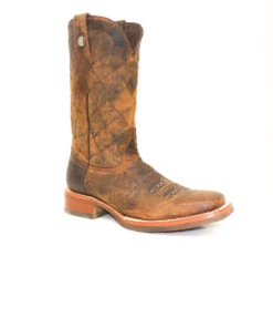 Tanner Mark Men's Buffalo Honey Wide Square Toe Boot